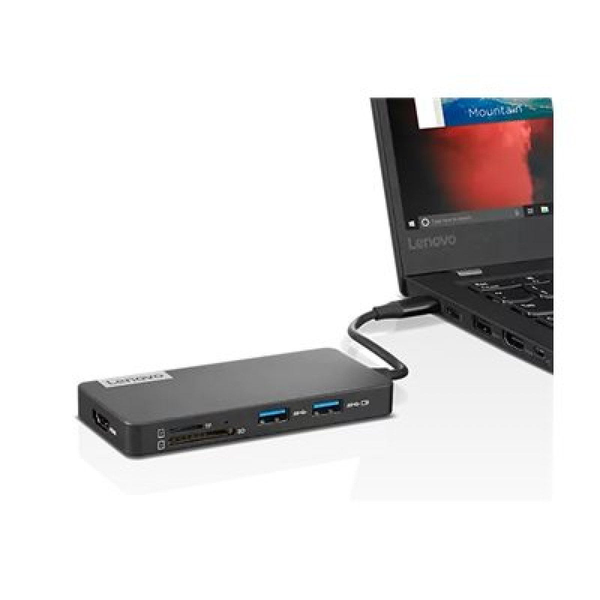 Lenovo USB-C 7-in-1 Hub eisengrau