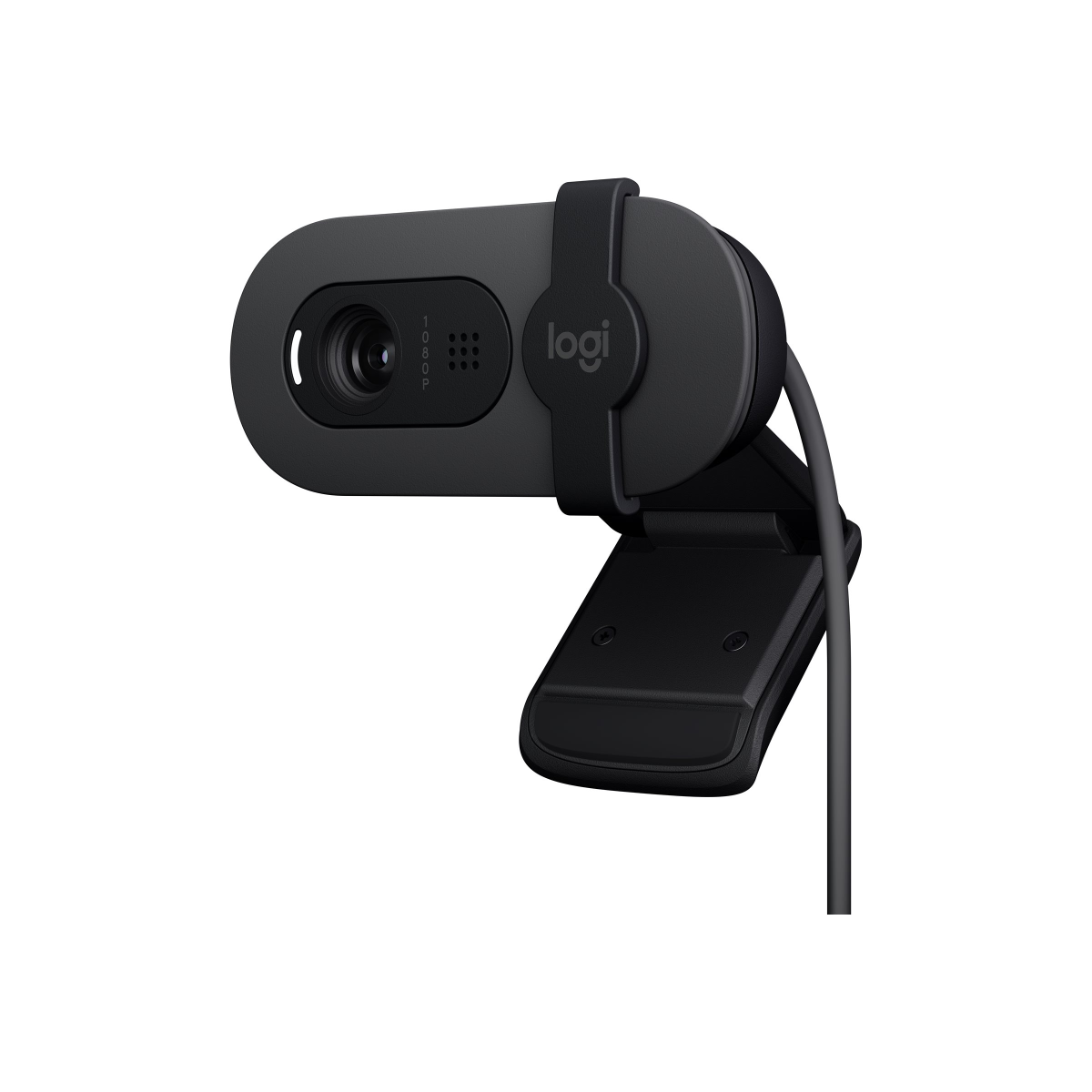 Logitech Brio 100 Full HD 1080p Webcam mit Privacy Cover Mikrofon schwarz