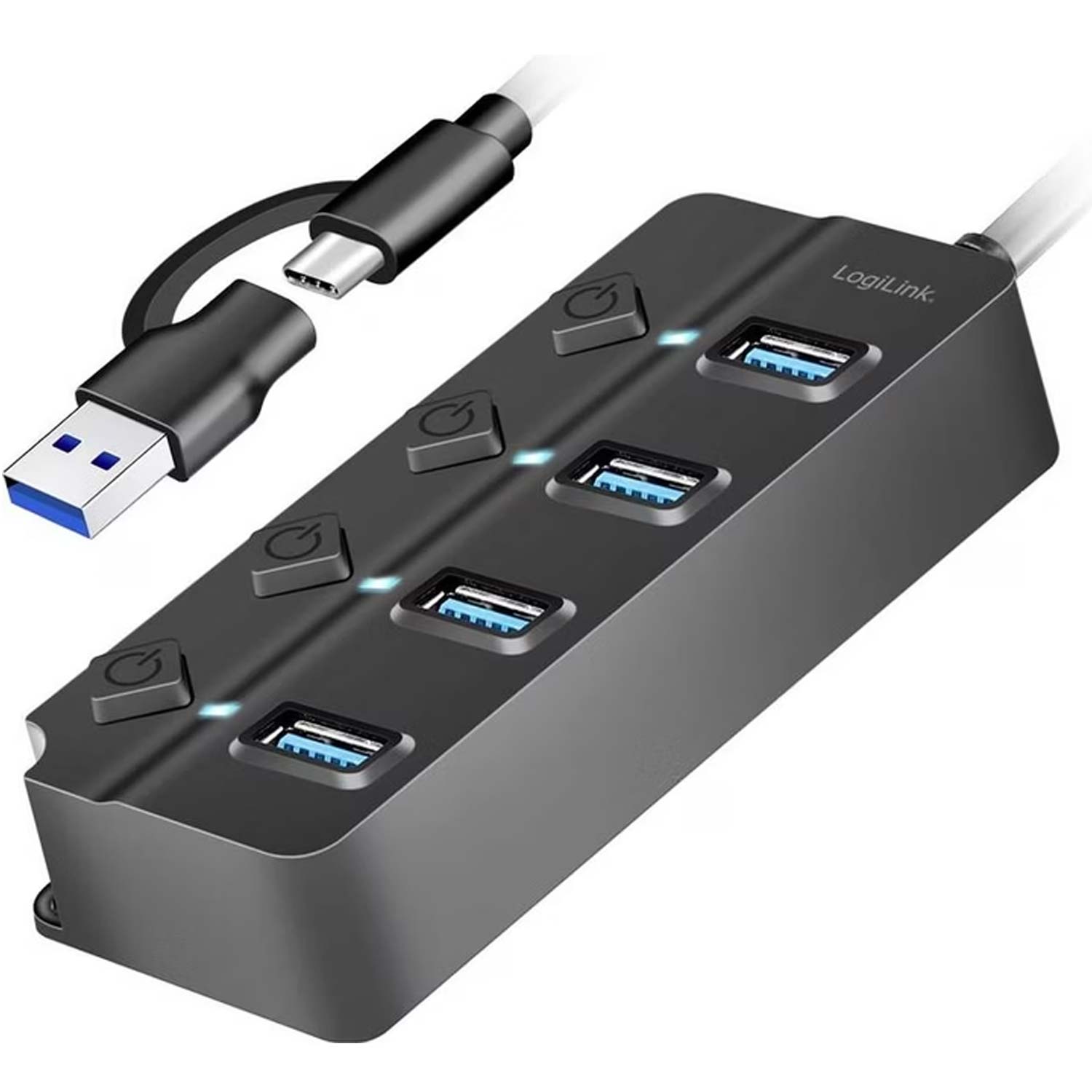 LogiLink UA0419 USB 3.2 Gen1 Hub 4-Port