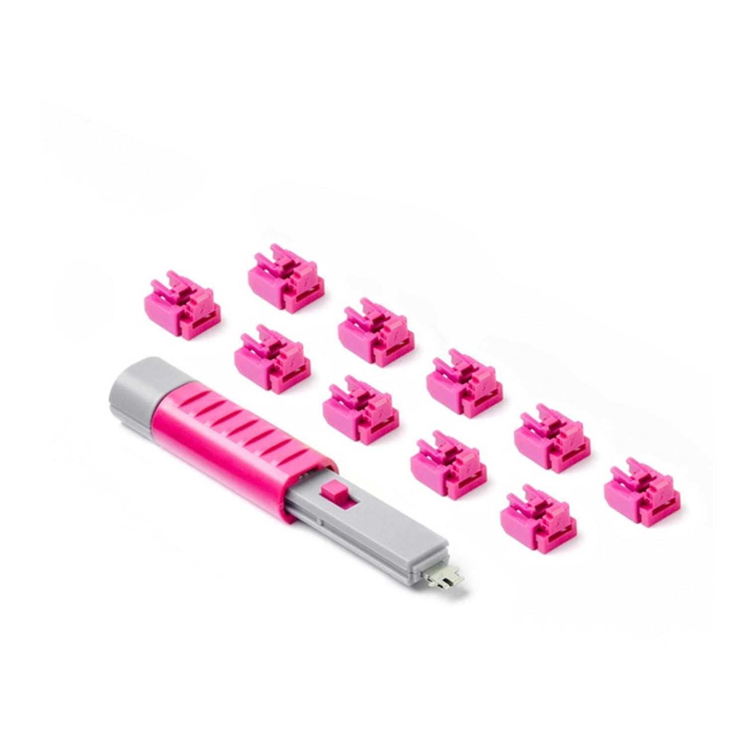SmartKeeper NL03PKPK RJ45 Port Blocker 10 Stück mit Schlüssel pink