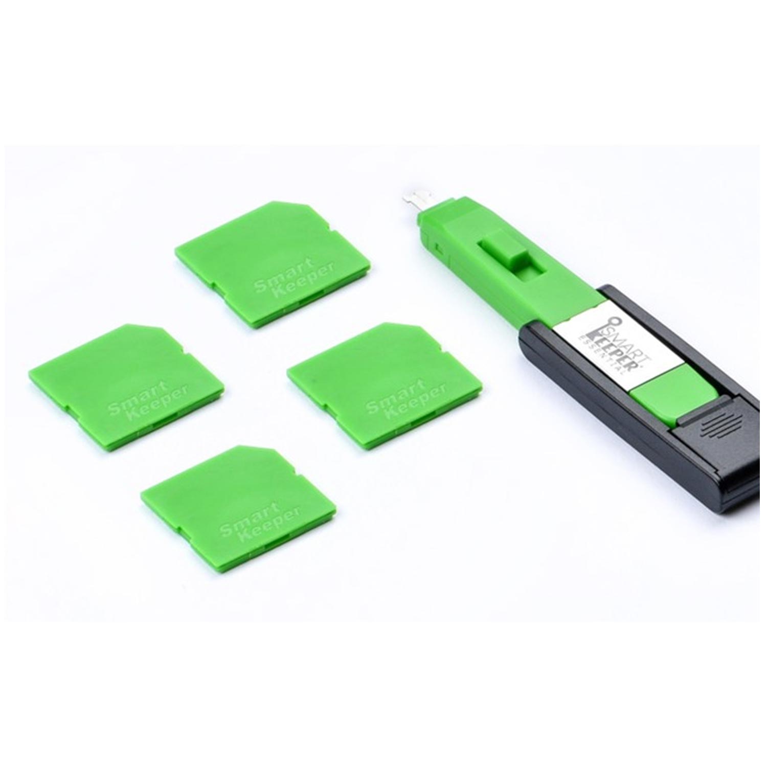 SmartKeeper SD04PKGN SD Port Blocker 4 Stück mit Schlüssel grün