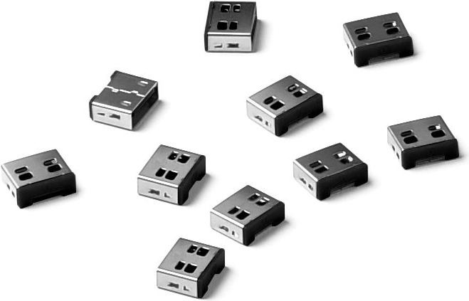 SmartKeeper UL03P1BK USB A-Port Blocker 10 Stück schwarz