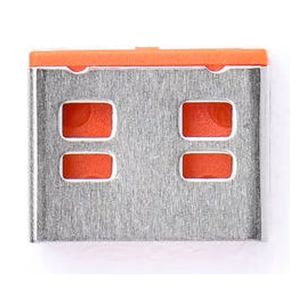 SmartKeeper UL03PKOR USB A-Port Blocker 6er Set mit Lock Key Basic orange