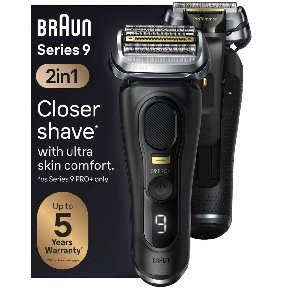 Braun Series 9 Pro+ 9590cc Wet&Dry Rasierer schwarz (2.Wahl)