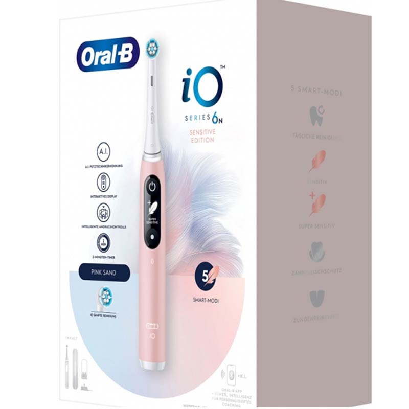 Oral-B iO Series 6 elektrische Zahnbürste pink sand