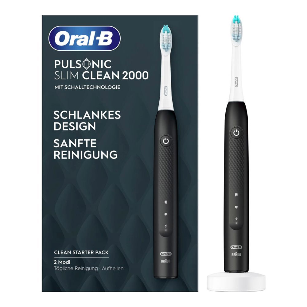 Oral-B Pulsonic Slim Clean 2000 Elektrische Schallzahnbürst schwarz