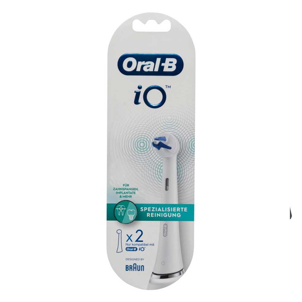 Oral-B iO Spezialisierte Reinigung Aufsteckbürsten für elektrische Zahnbürste 2 Stück