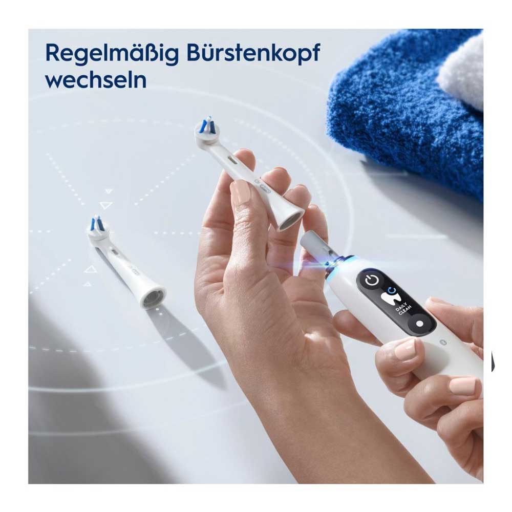 Oral-B iO Spezialisierte Reinigung Aufsteckbürsten für elektrische Zahnbürste 2 Stück