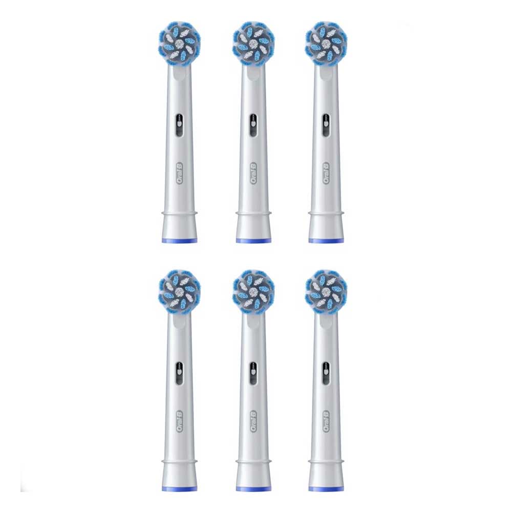 Oral-B Pro Sensitive Clean Aufsteckbürsten für elektrische Zahnbürste 6 Stück weiß