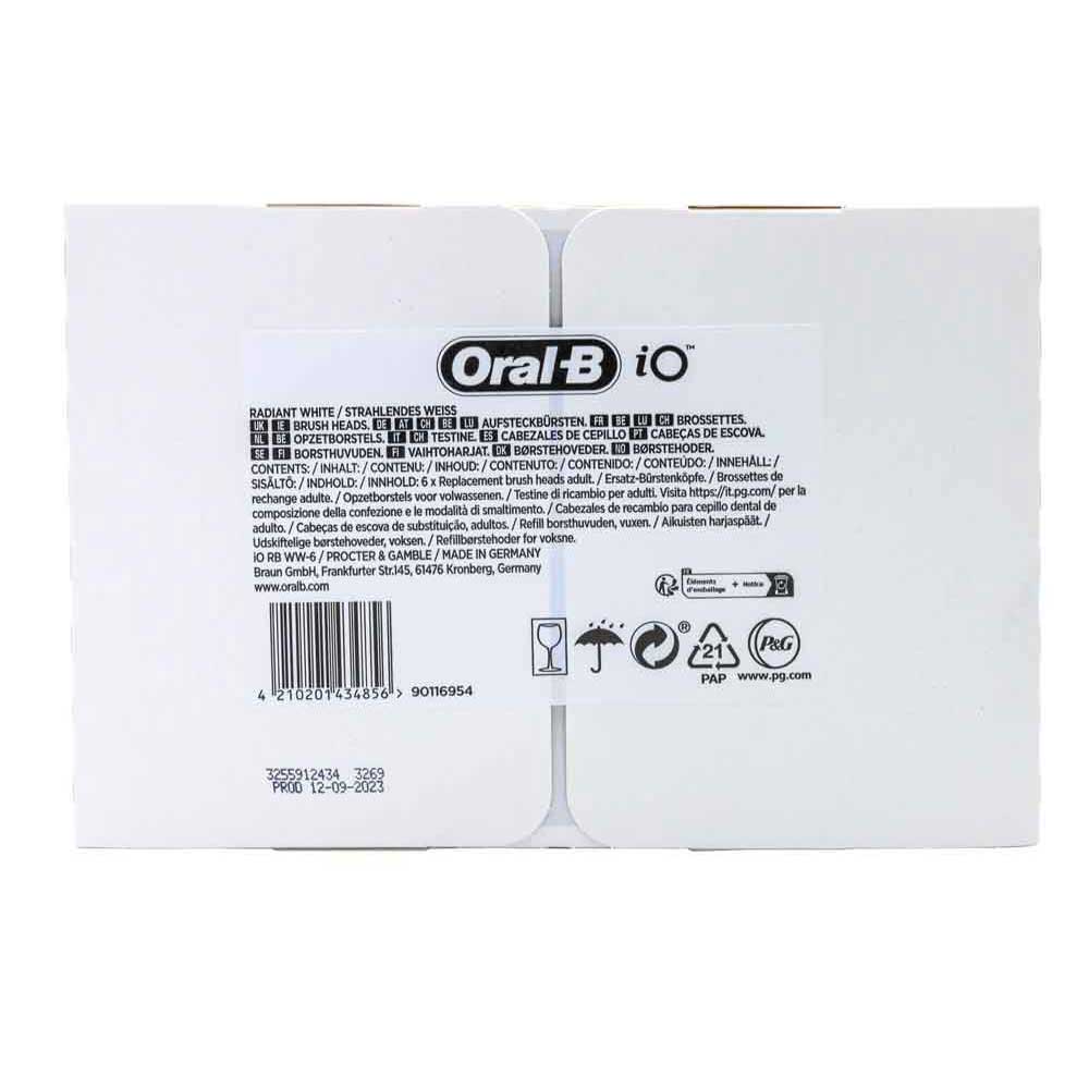 Oral-B iO Ultimative Reinigung Aufsteckbürsten für elektrische Zahnbürste 8 Stück schwarz