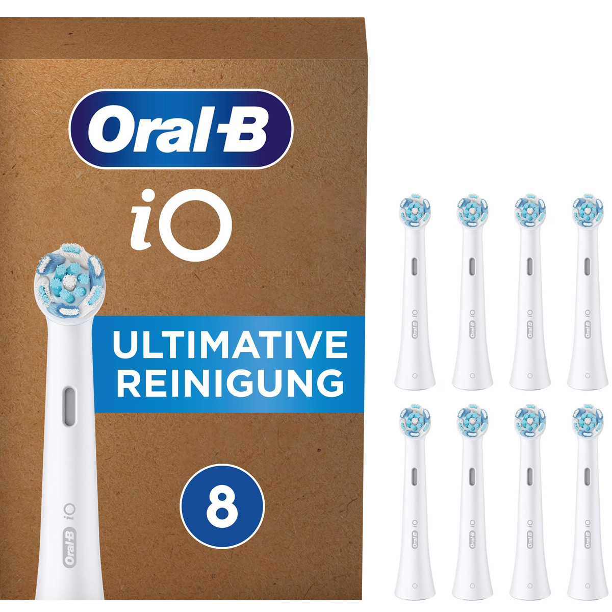 Oral-B iO Ultimative Reinigung Aufsteckbürsten 8er-Pack weiß