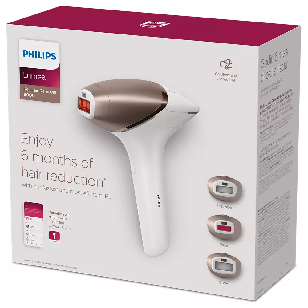 Philips Lumea IPL 9000 Series BRI955/00 IPL-Haarentfernungsgerät