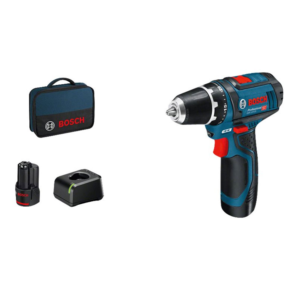 Bosch GSR 12V-15 Vorteils-Set Akku-Bohrschrauber