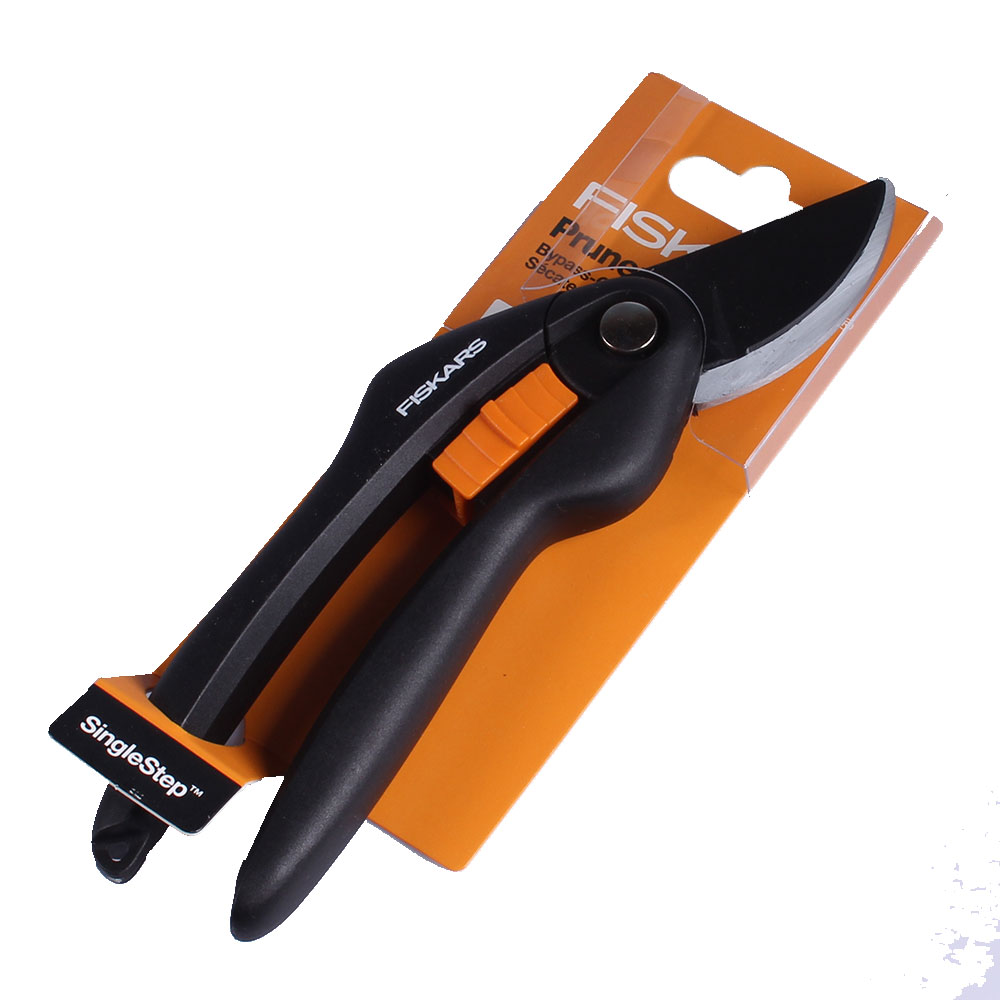 Fiskars Single Step Bypass-Gartenschere 21cm