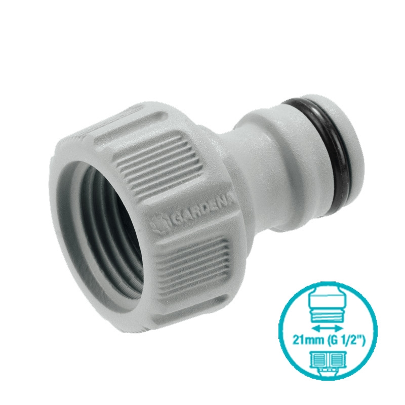 GARDENA 18220-50 Hahnverbinder 21mm (G 1/2)