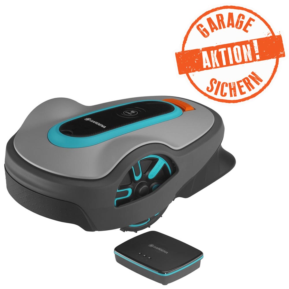 GARDENA 19704-60 Mähroboter smart SILENO life 1.500 m² Set
