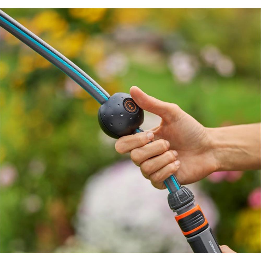 GARDENA 18642-20 Akku-Wand-Schlauchbox PowerRoll XL 18V P4A Ready-To-Use Set (weiß) 35 m