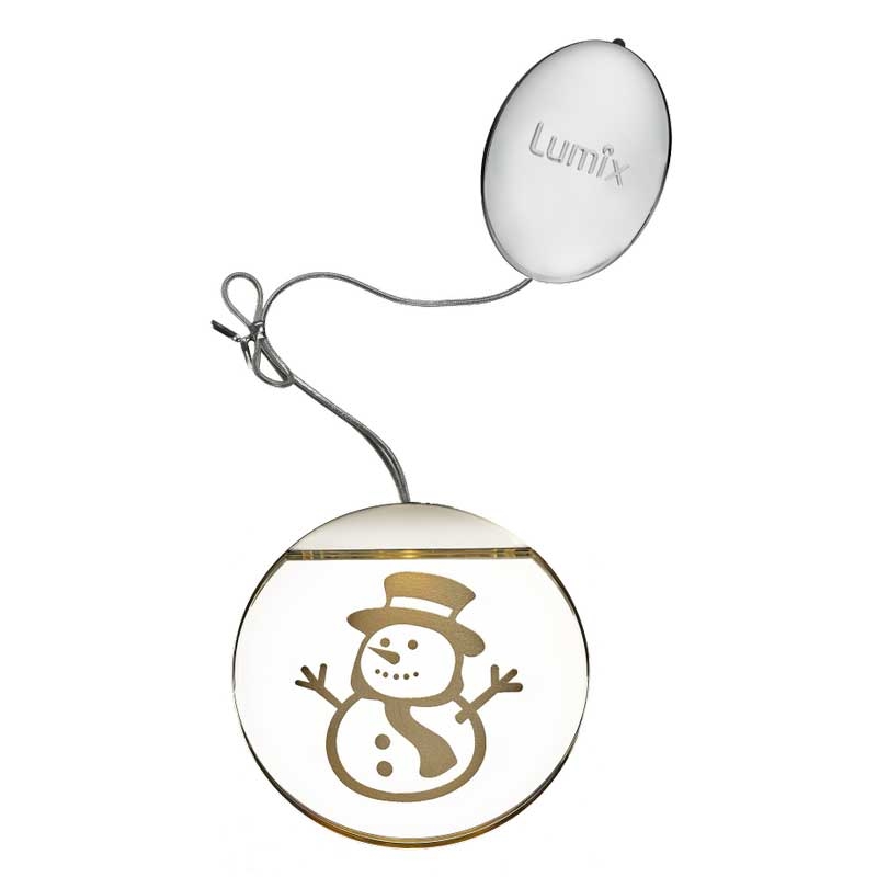 Krinner Lumix Deco Lights LED-Acrylglastaler Schneemann
