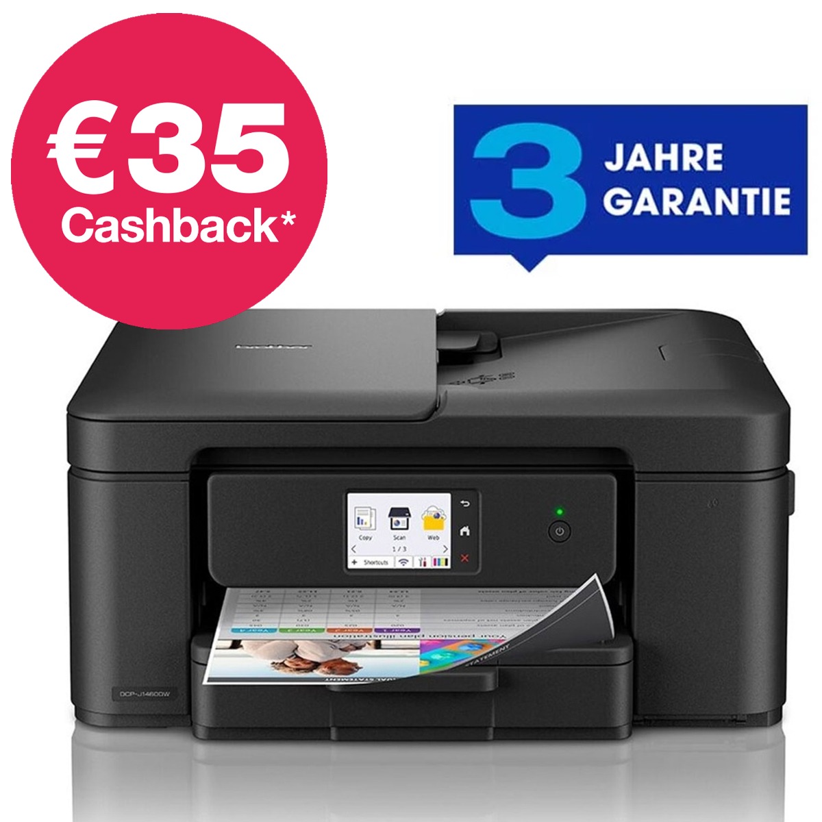 Brother DCP-J1460DW 3-in-1 Tinten-Multifunktionsgerät mit WLAN