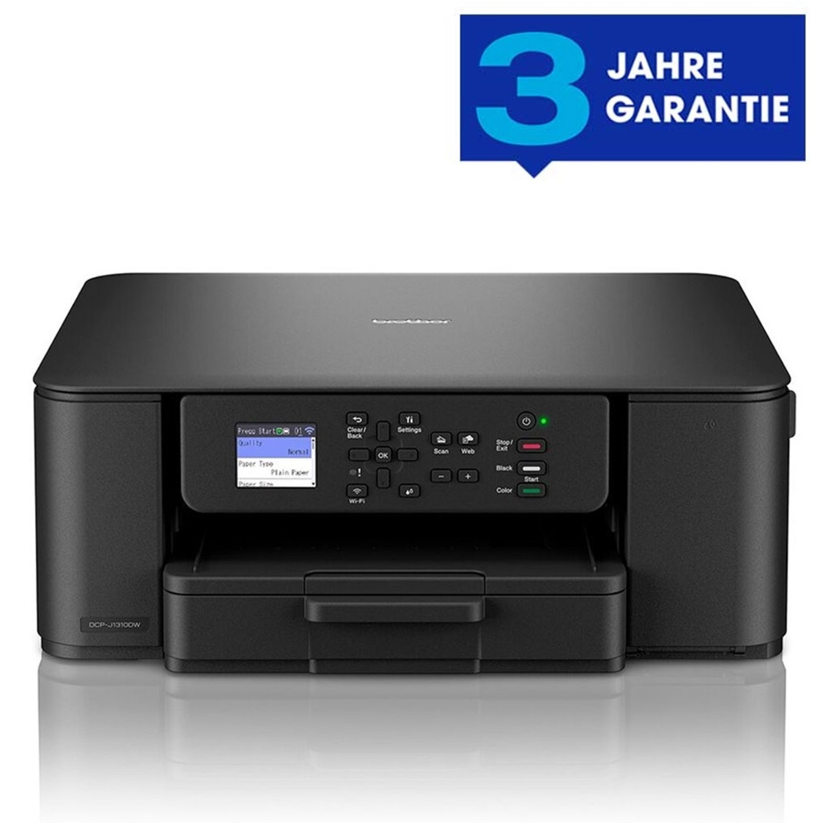 Brother DCP-J1310DW 3-in-1 Tinten-Multifunktionsgerät mit WLAN (B-Ware ohne Patronen)
