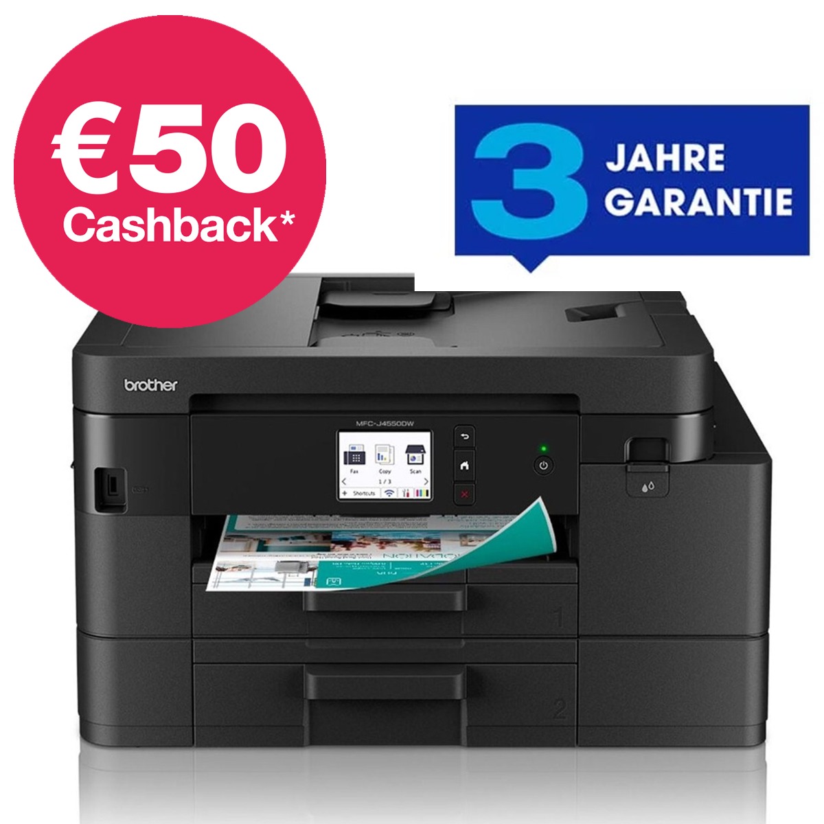 Brother MFC-J4550DW 4-in-1 Tinten-Multifunktionsgerät mit WLAN