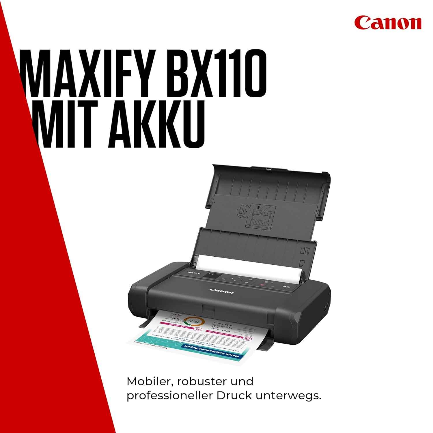 Canon MAXIFY BX110 Mobiler Drucker mit Akku (2. Wahl)