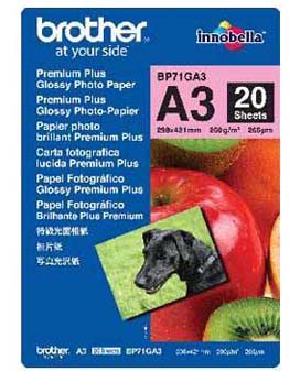 Brother BP71GA3 A3 Fotopapier 20Blatt