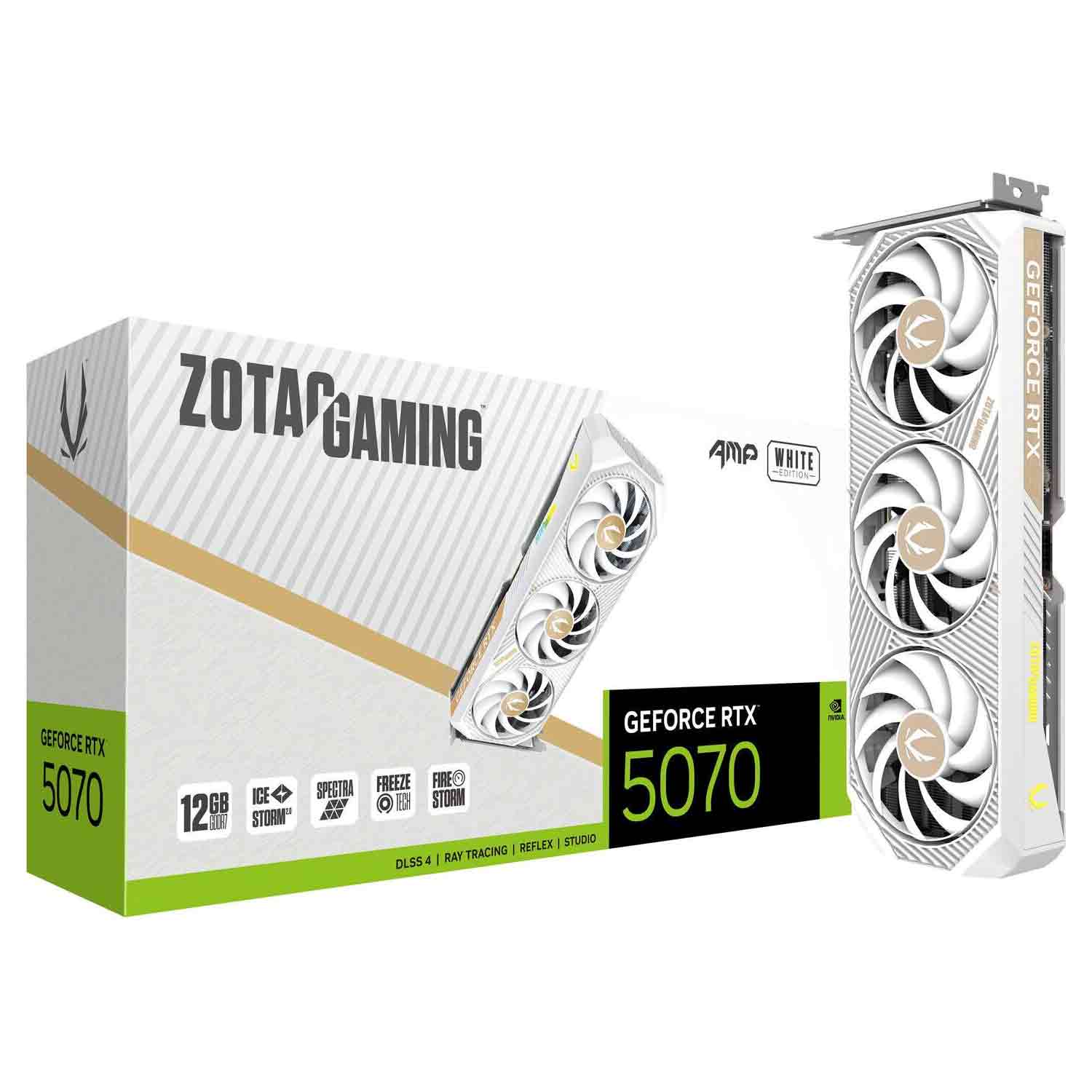 Zotac Gaming GeForce RTX 5070 WHITE ED 12GB GDDR7 Grafikkarte