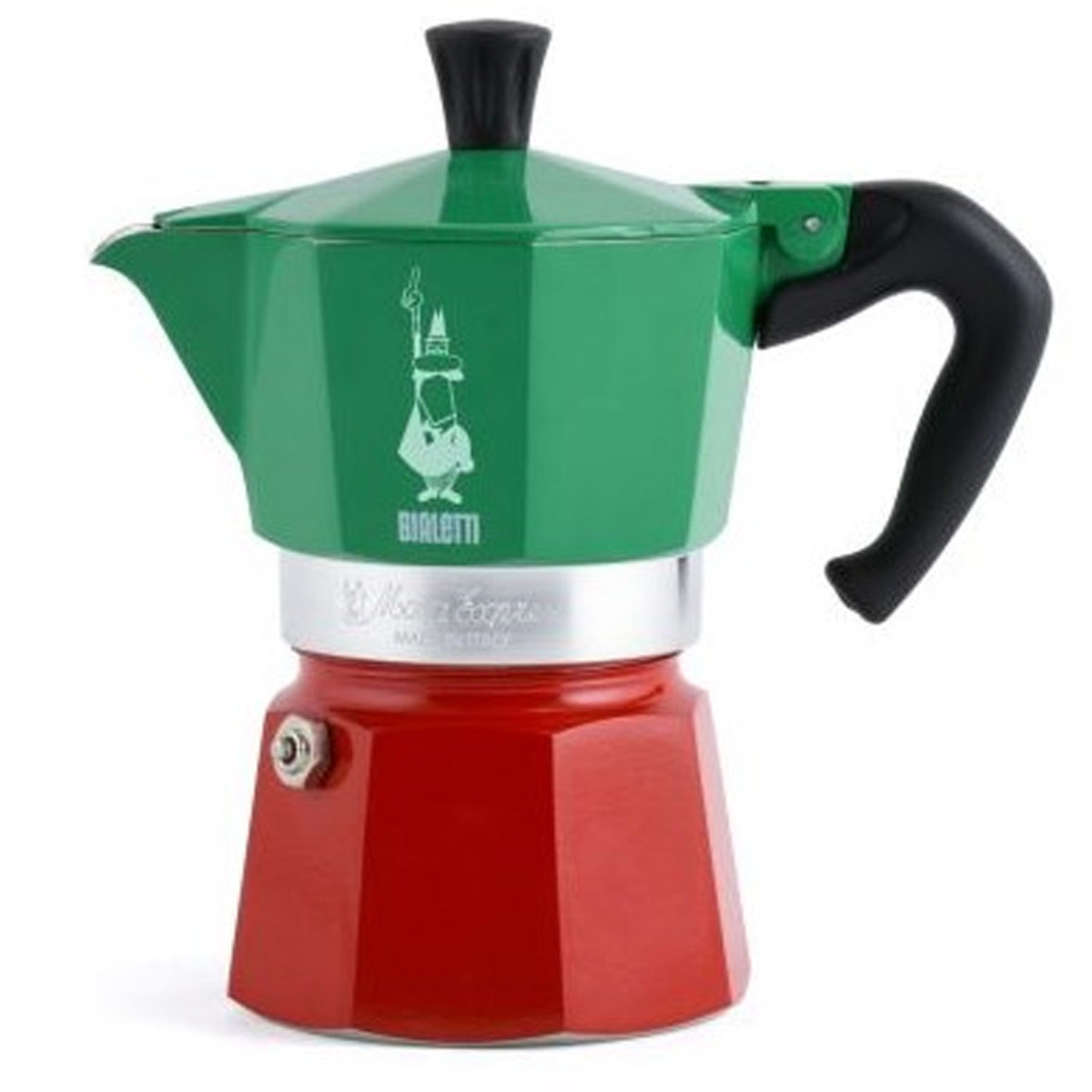 Espressokocher Moka Express Tricolore Italia