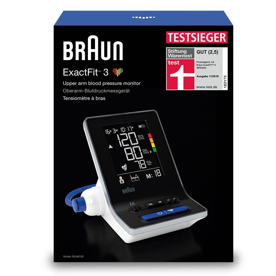 Braun ExactFit 3 BUA6150WE Blutdruckmessgerät