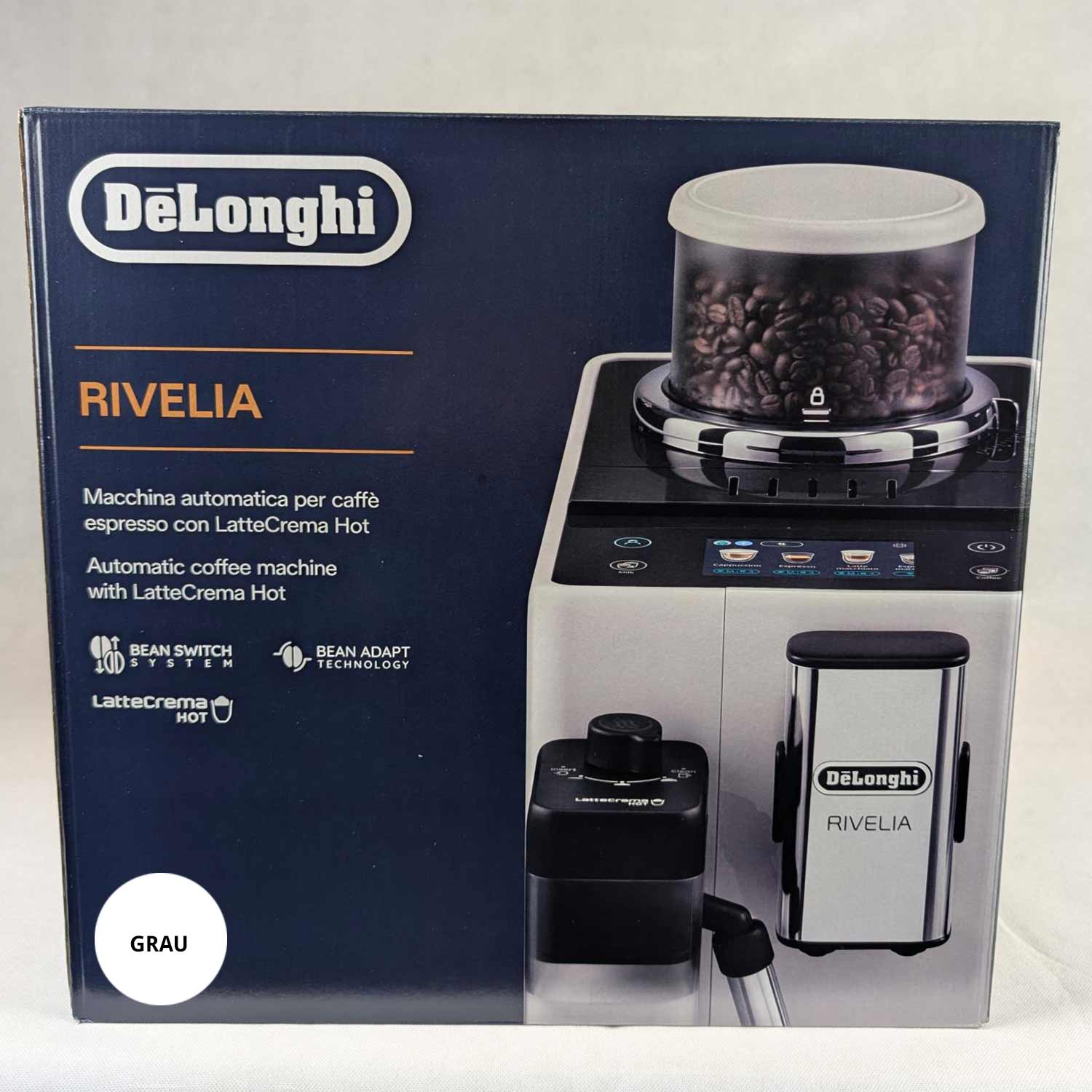 DeLonghi Rivelia EXAM 440.55.G Kaffeevollautomat grau