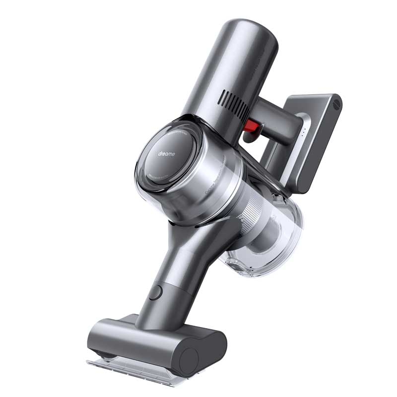 Dreame V12 Akku-Staubsauger mit Display Turbobürste beutellos silber