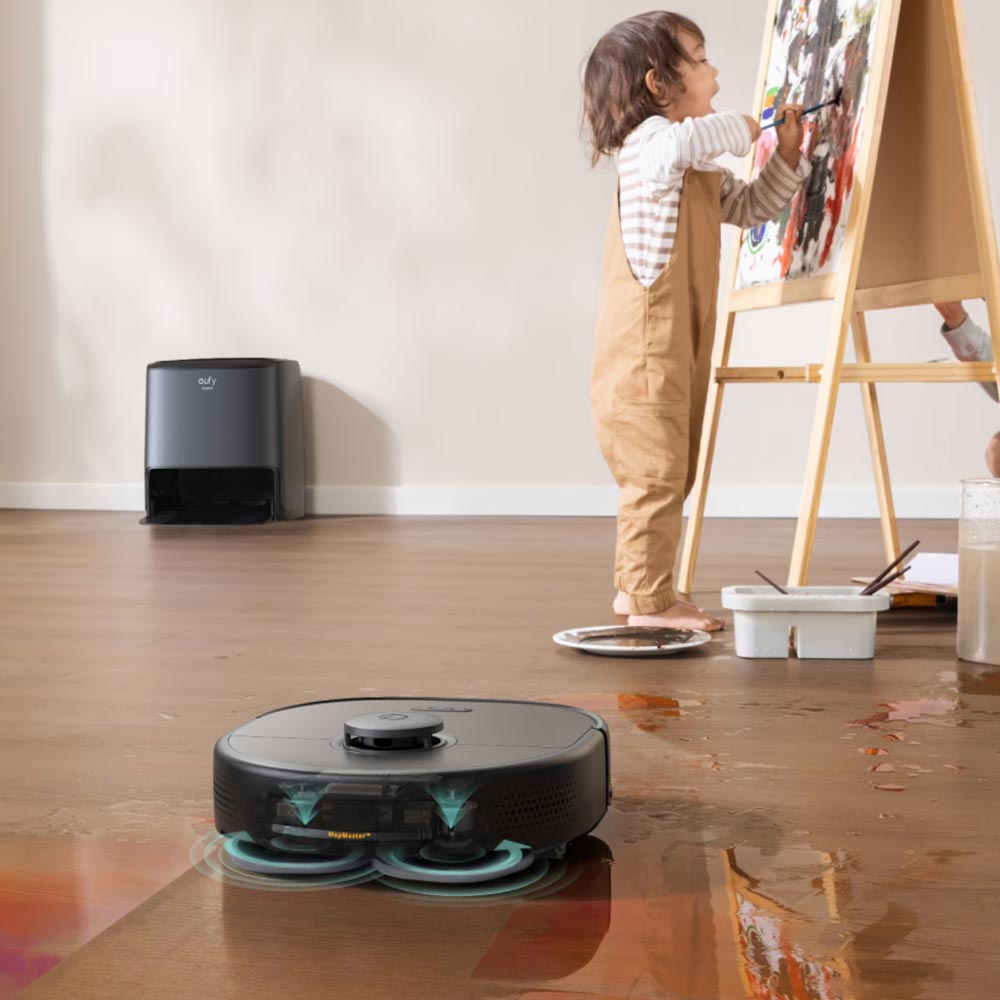 eufy Clean X9 Pro Staubsaugerroboter mit Wischmopp und Reinigungsstation