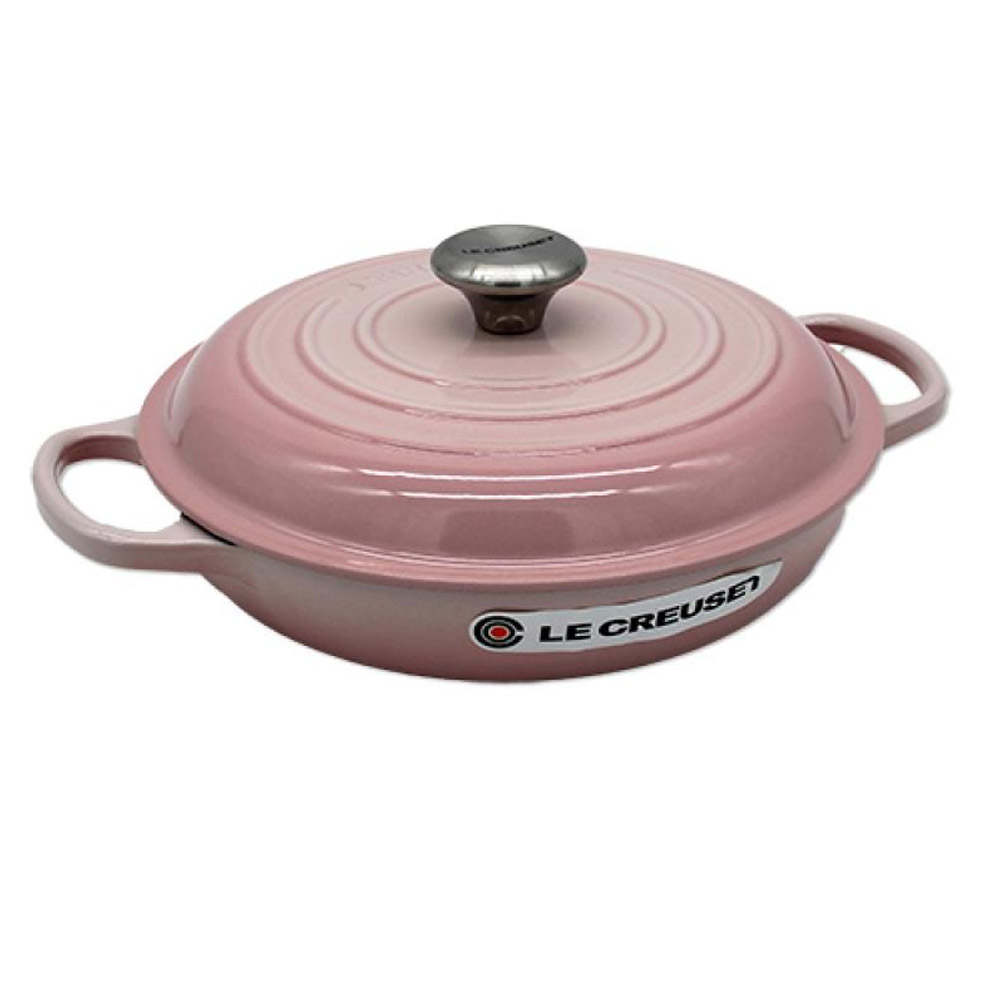 Le Creuset Gourmet-Profitopf Gusseisen Shell Pink 26cm