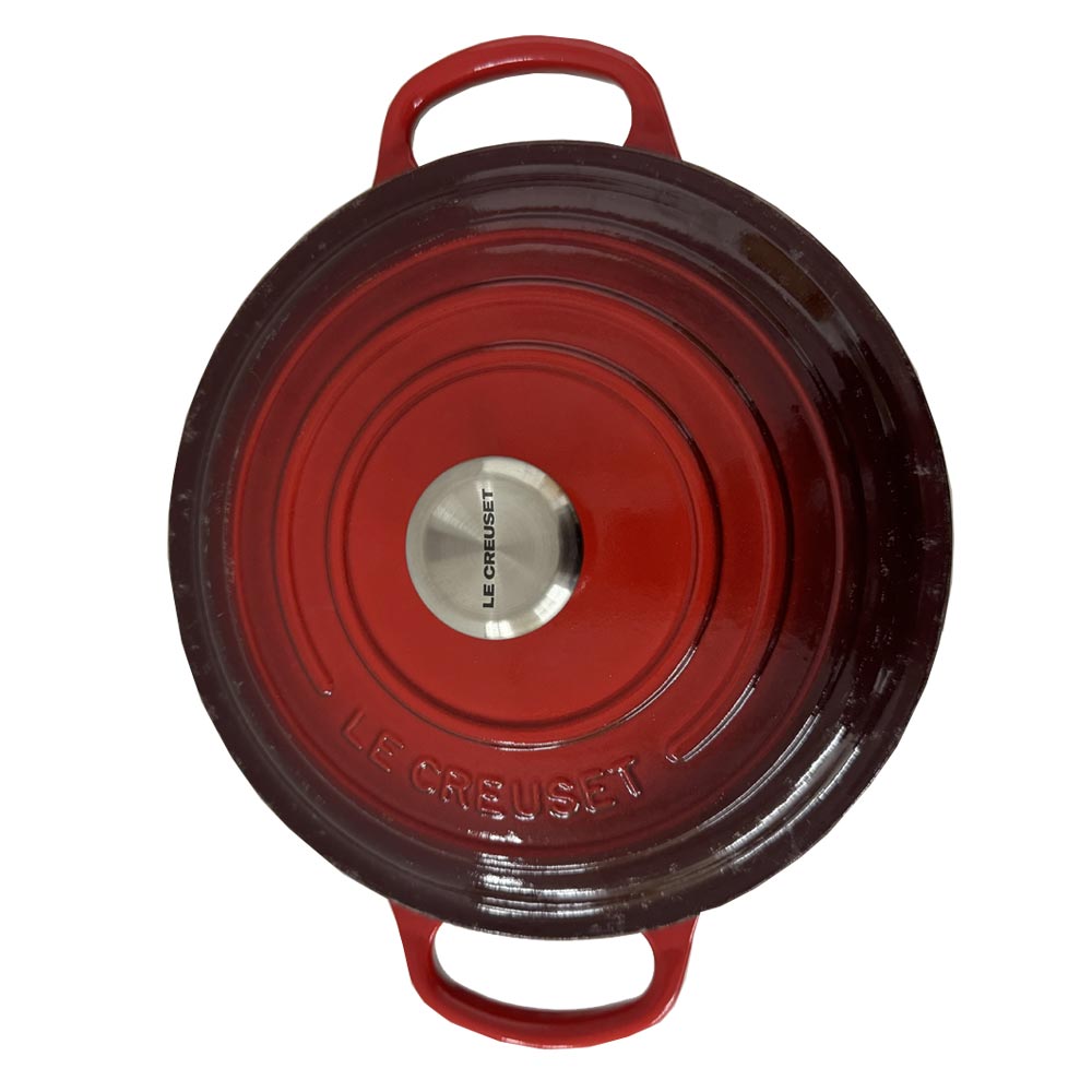 Le Creuset Bräter Signature Rund Gusseisen Kirschrot 28cm