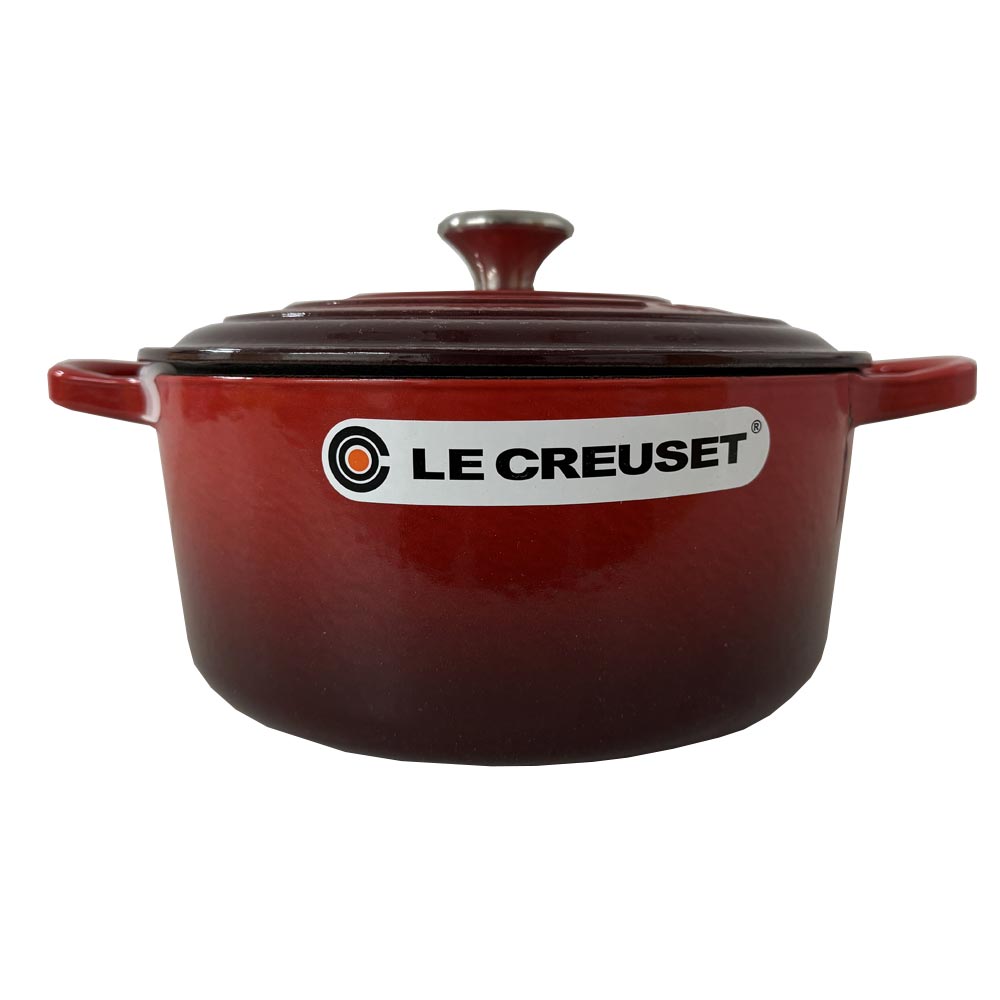 Le Creuset Bräter Signature Rund Gusseisen Kirschrot 24cm
