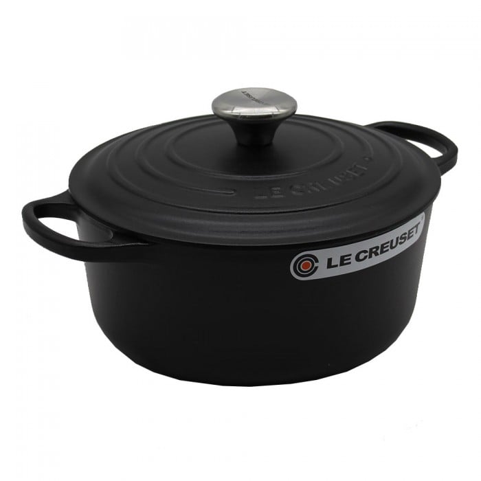 Le Creuset Signature Bräter rund 30 cm schwarz
