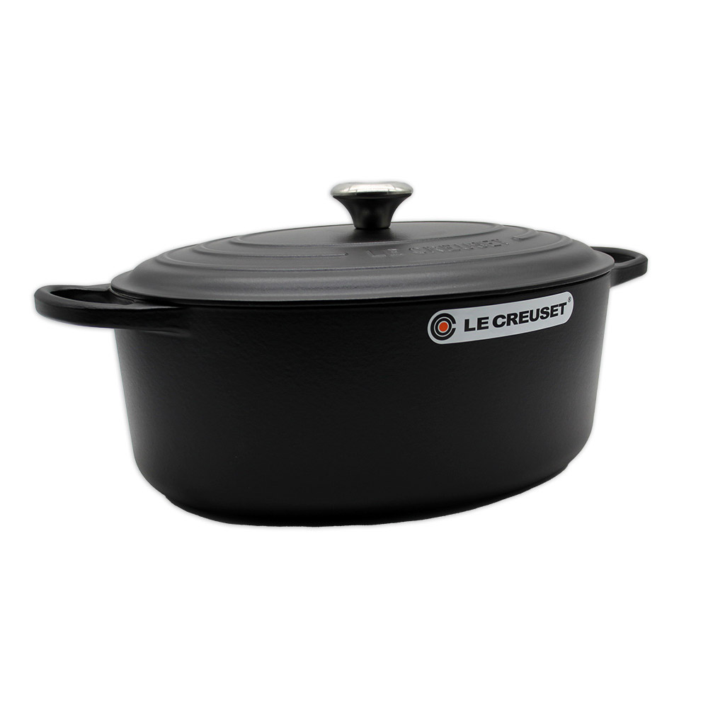 Le Creuset Signature Bräter oval 35 cm schwarz