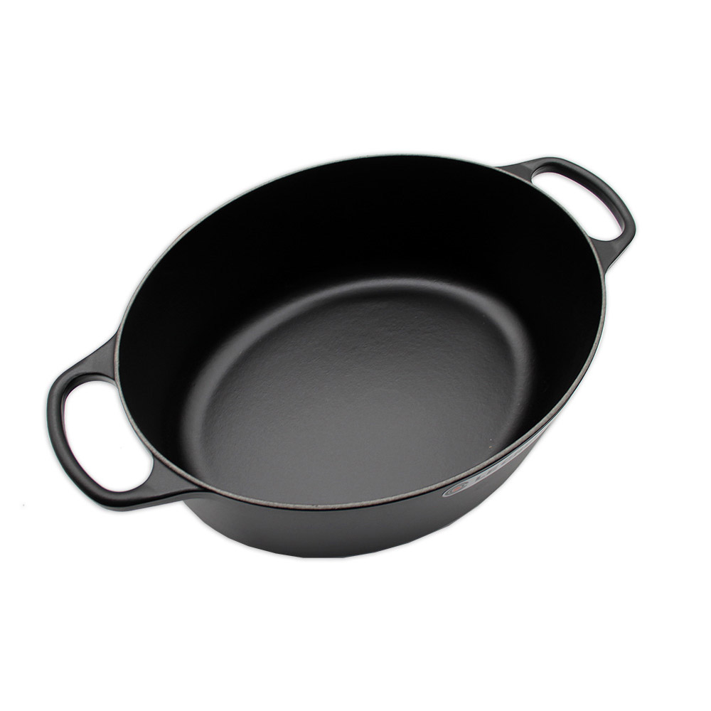 Le Creuset Signature Bräter oval 35 cm schwarz