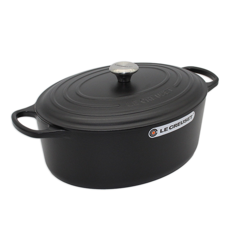 Le Creuset Signature Bräter oval 35 cm schwarz