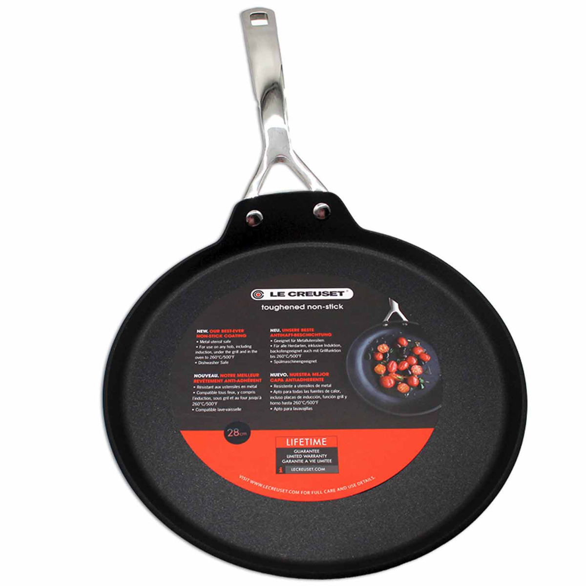 Le Creuset Crêpespfanne Les Forgées 28 cm schwarz