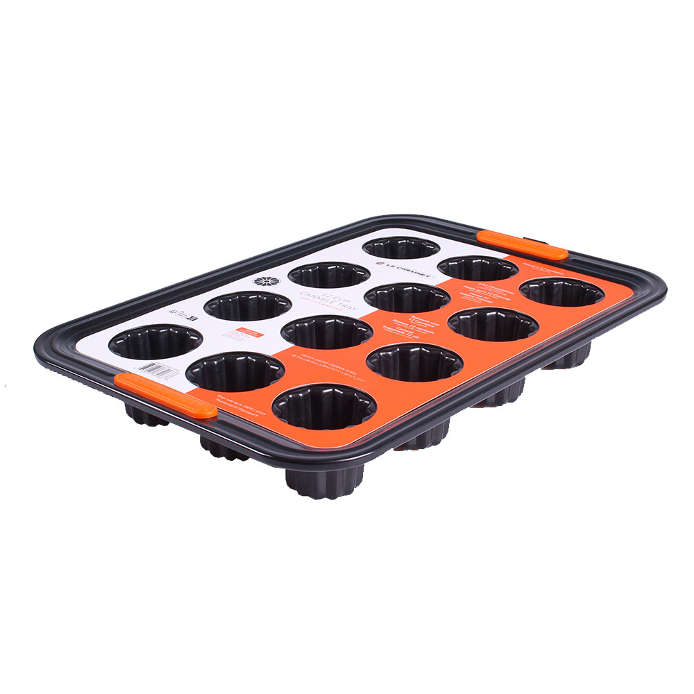Le Creuset Canneléform 12er schwarz