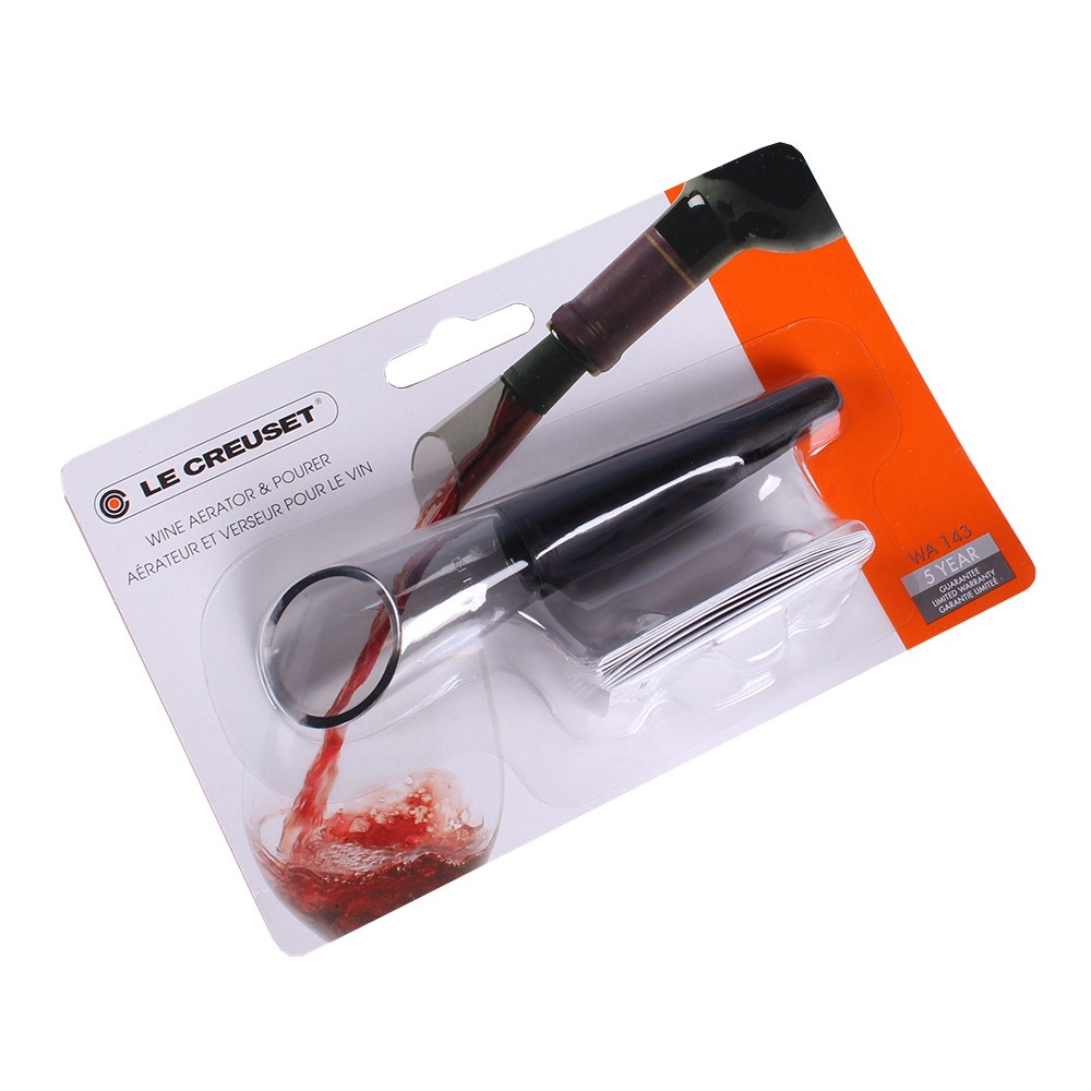 Le Creuset WA-143 Weinausgießer Weinbelüfter schwarz