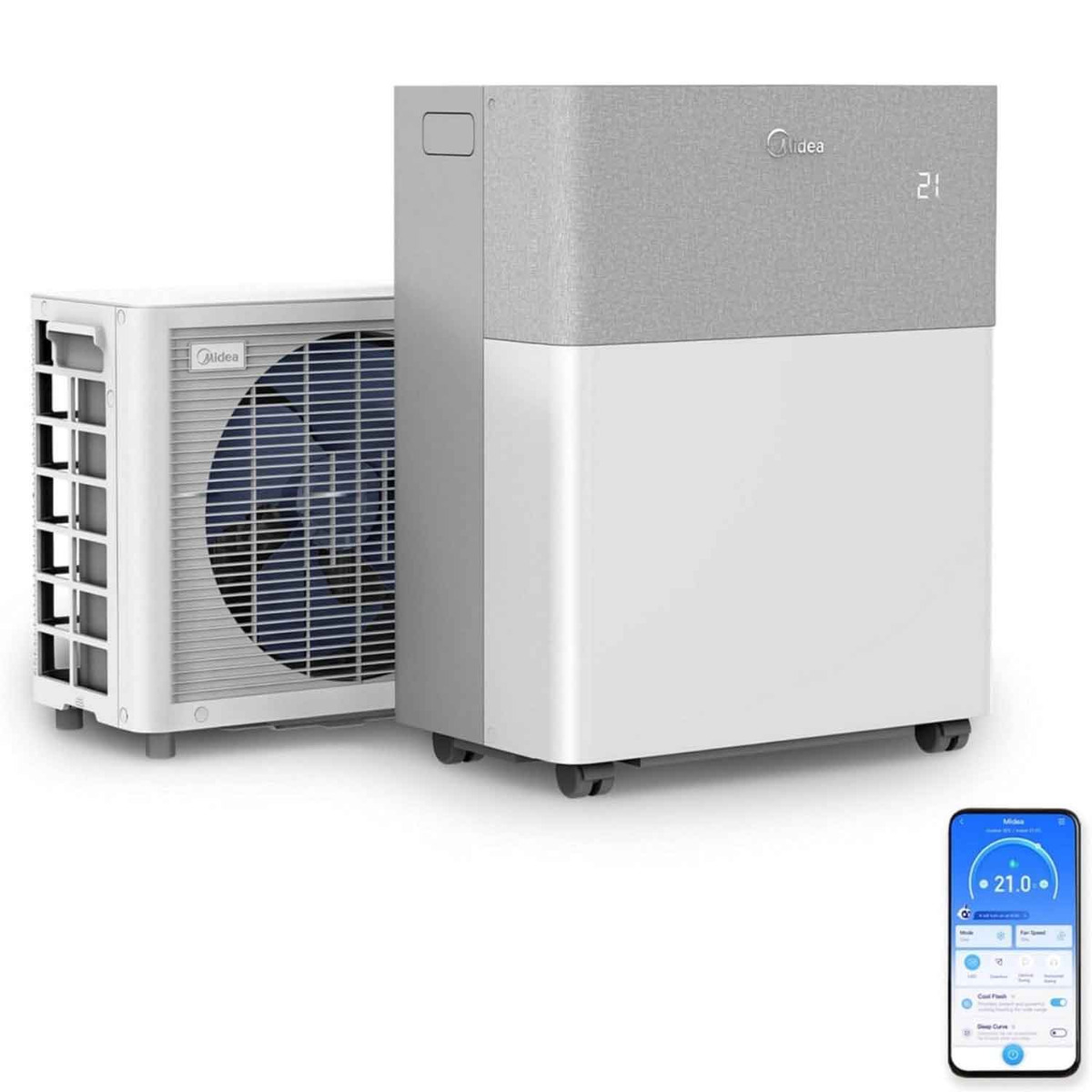 Midea Portasplit Klimaanlage weiß