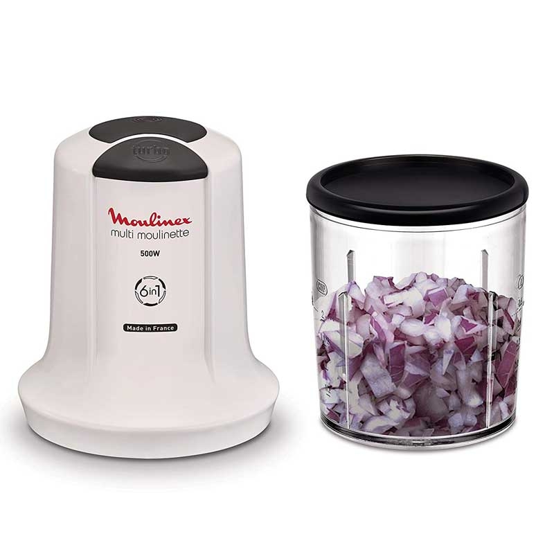 Moulinex AT7231 Multi Moulinette Zerkleinerer weiß/dunkelgrau