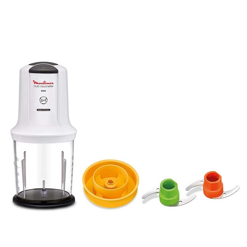 Moulinex AT7231 Multi Moulinette Zerkleinerer weiß/dunkelgrau