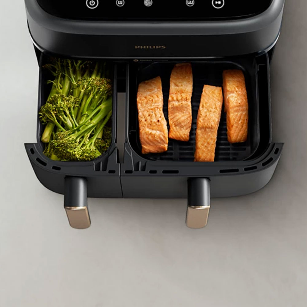Philips 3000 Series NA352/00 Airfryer Dual Basket Heißluftfritteuse (Verpackung geöffnet)