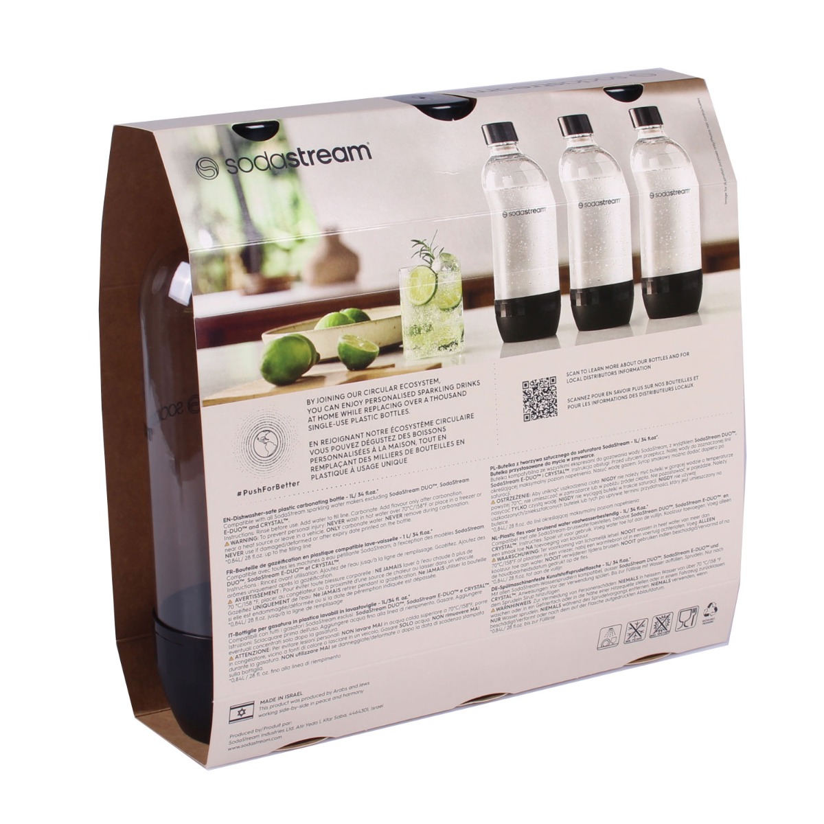 SodaStream 2260525 Wasserflasche 1 Liter 3er Pack