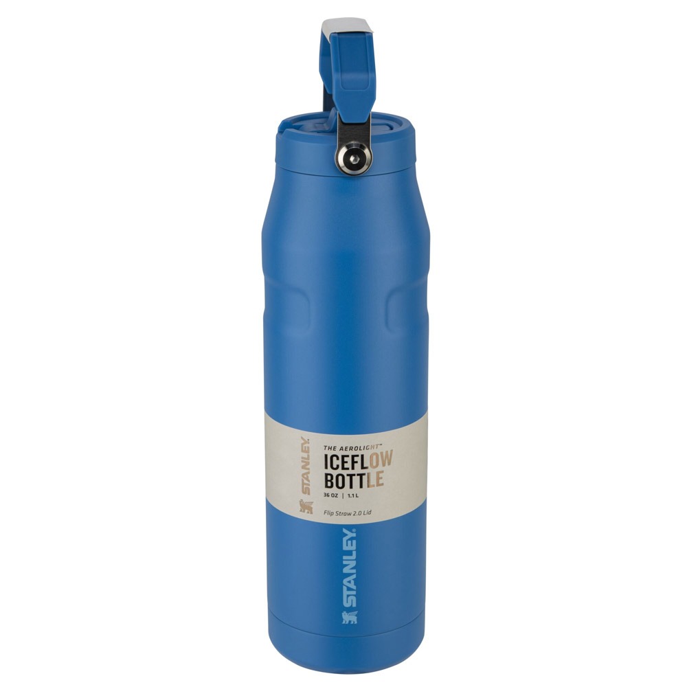 Stanley IceFlow Flip Straw 2.0 Wasserflasche 1,06l azurblau