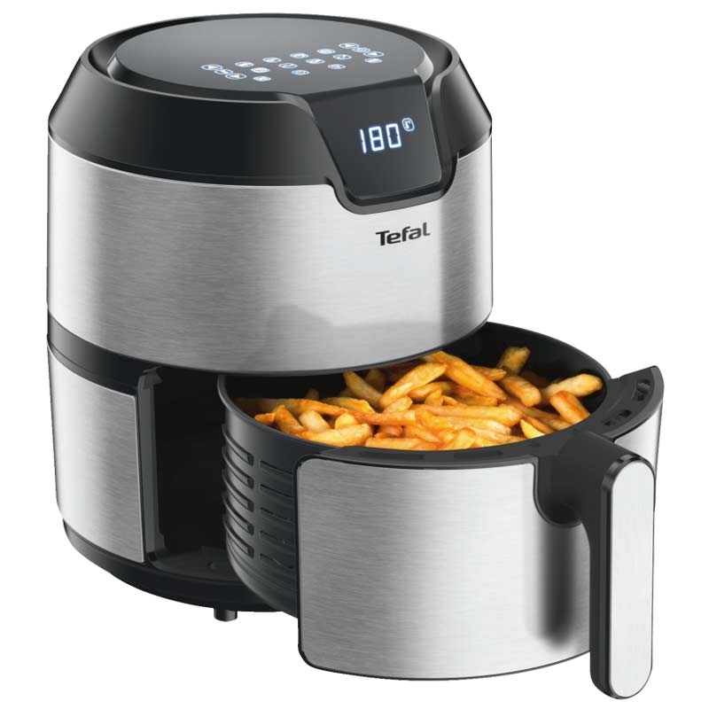 Tefal EY401D Easy Fry Deluxe Heißluftfritteuse edelstahl/schwarz
